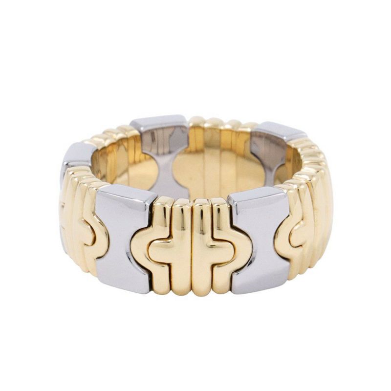ブルガリ リング パレンテシ K18YGイエローゴールド/SSステンレススチール リングサイズ14号 BVLGARI 指輪