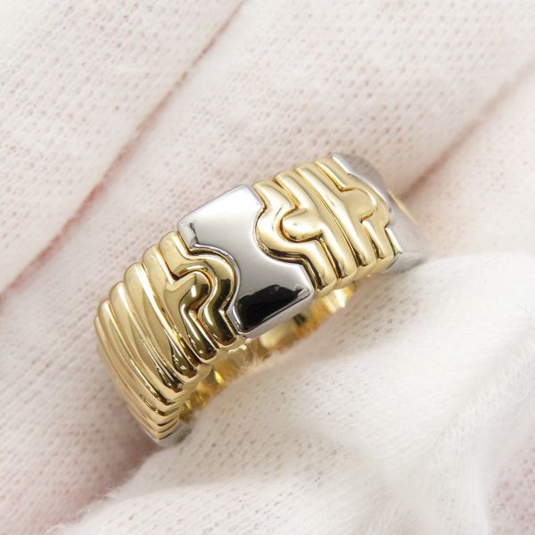 ブルガリ リング パレンテシ K18YGイエローゴールド/SSステンレススチール リングサイズ14号 BVLGARI 指輪