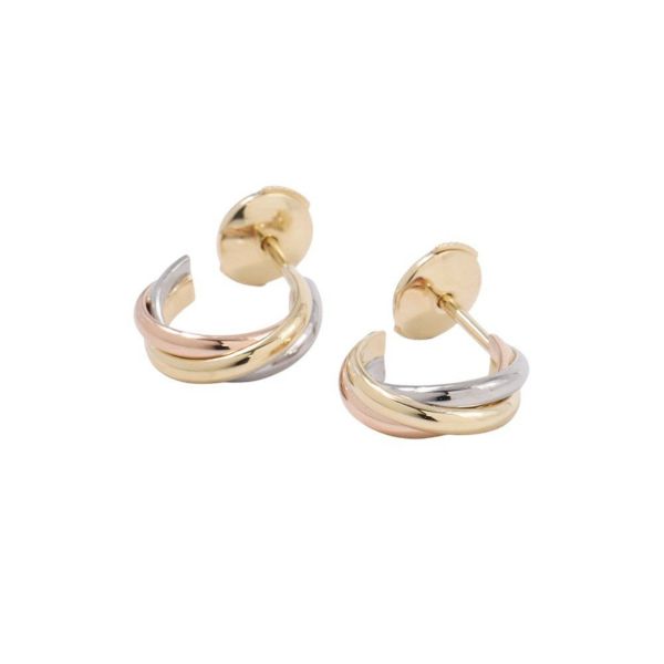 カルティエ ピアス トリニティ イヤリング ミニモデル K18YG/K18PG/K18WG B8301540 Cartier ジュエリー