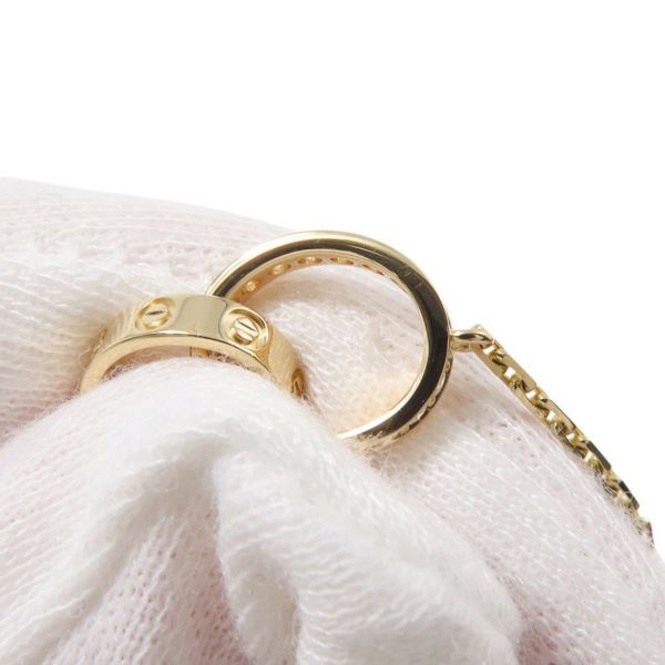 カルティエ ネックレス LOVE ネックレス ダイヤモンド 18P 計0.22ct K18YGイエローゴールド B7013800 ベビーラブ ペンダント