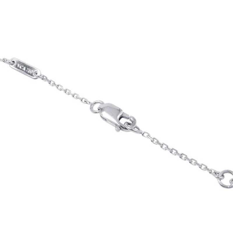 ヴァンクリーフ&アーペル ネックレス スウィート パピヨン ペンダント ターコイズ K18WGホワイトゴールド VCARF80500