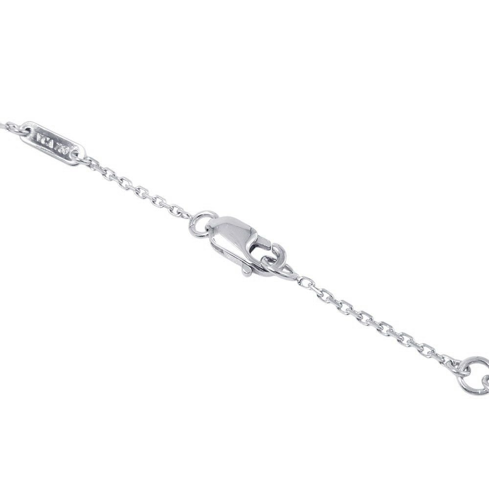 ヴァンクリーフ&アーペル ネックレス スウィート パピヨン ペンダント ターコイズ K18WGホワイトゴールド VCARF80500