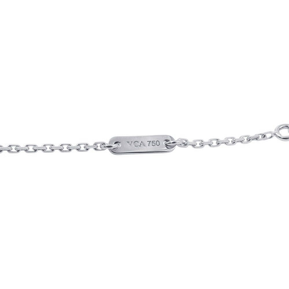 ヴァンクリーフ&アーペル ネックレス スウィート パピヨン ペンダント ターコイズ K18WGホワイトゴールド VCARF80500