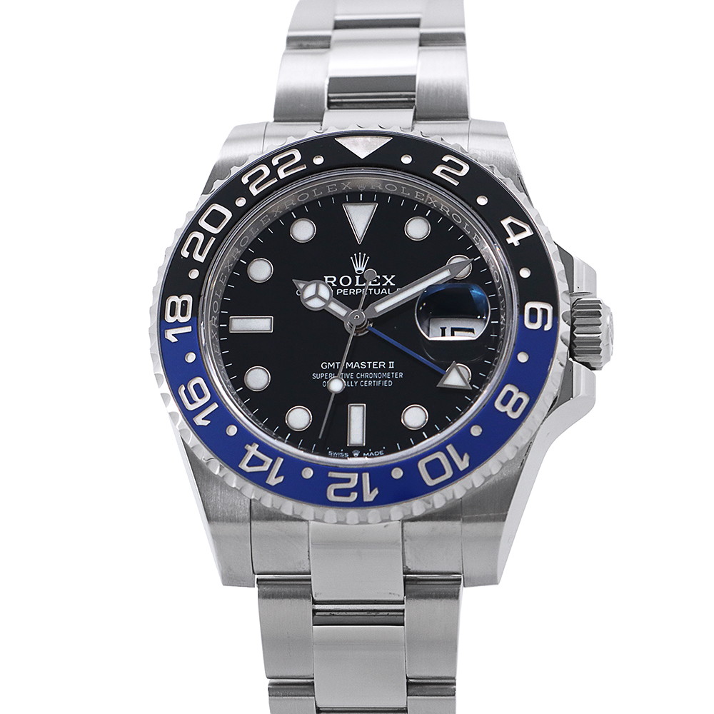 ロレックス GMTマスター2 デイト ランダムシリアル ルーレット 126710BLNR ROLEX 腕時計 黒文字盤