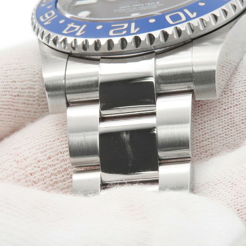 ロレックス GMTマスター2 デイト ランダムシリアル ルーレット 126710BLNR ROLEX 腕時計 黒文字盤