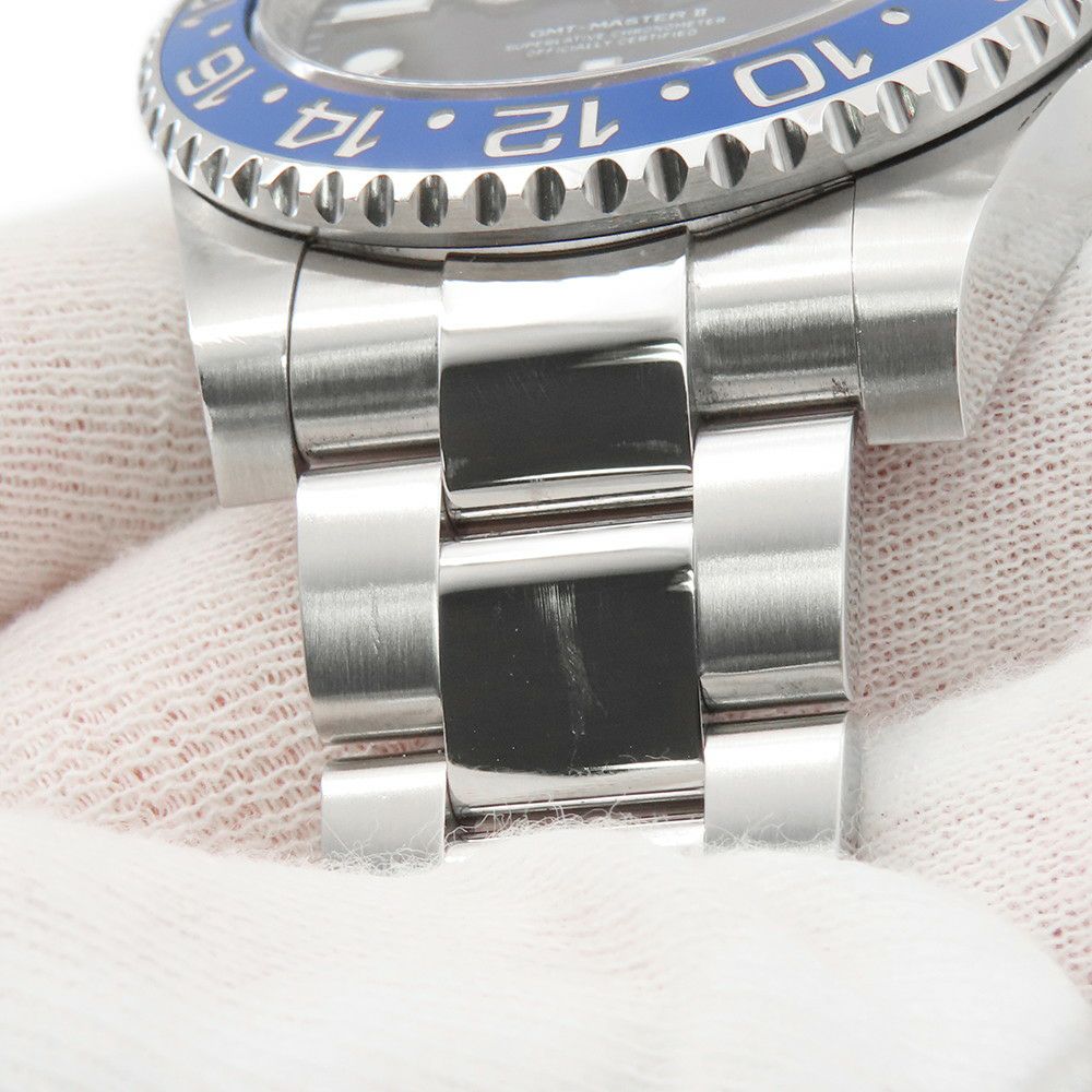 ロレックス GMTマスター2 デイト ランダムシリアル ルーレット 126710BLNR ROLEX 腕時計 黒文字盤
