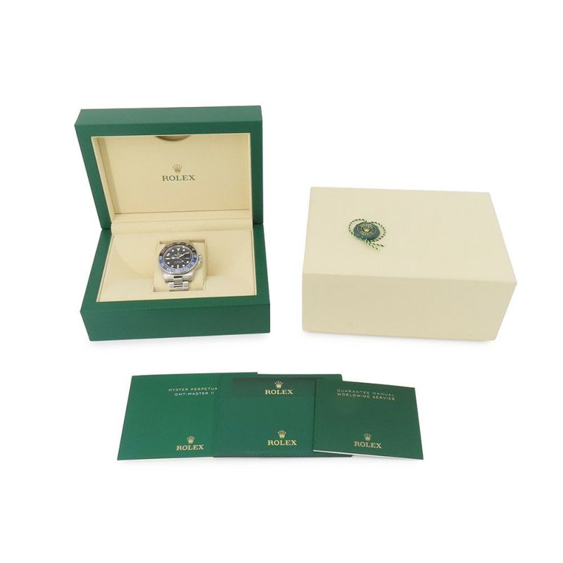 ロレックス GMTマスター2 デイト ランダムシリアル ルーレット 126710BLNR ROLEX 腕時計 黒文字盤