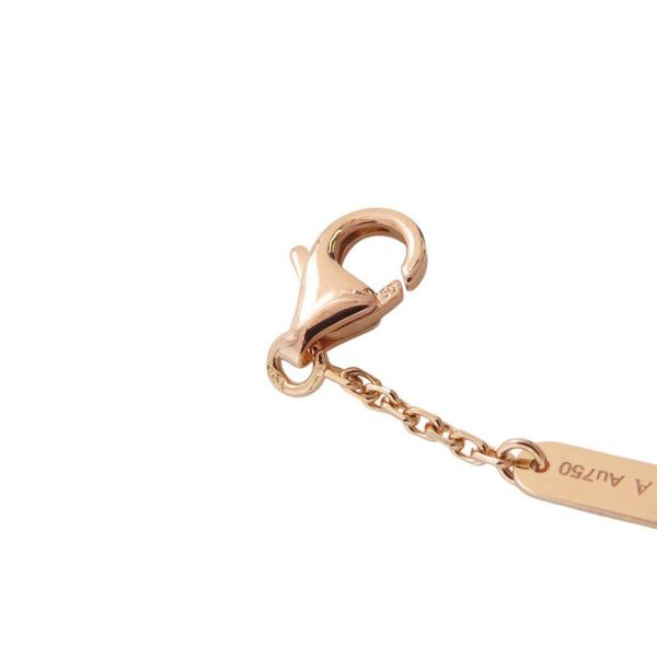 ヴァンクリーフ&アーペル ネックレス ヴィンテージ アルハンブラ ピンクセーブル/ダイヤ 1P K18PGピンクゴールド  2015年ホリデー限定