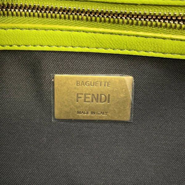 フェンディ ショルダーバッグ ズッカ バゲット レザー 8BR600 FENDI ワンショルダー 2wayハンドバッグ