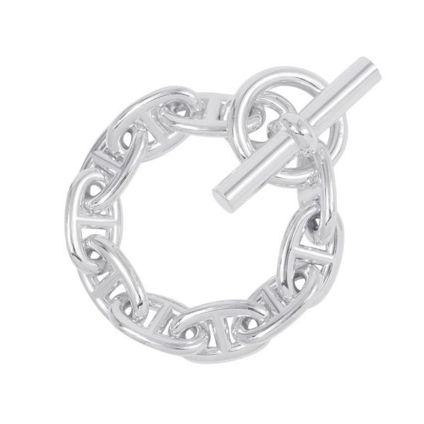 エルメス ブレスレット シェーヌダンクルTGM 10コマ SV925シルバー HERMES ジュエリー