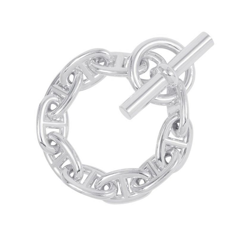 エルメス ブレスレット シェーヌダンクルTGM 10コマ SV925シルバー HERMES ジュエリー