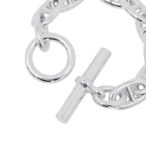 エルメス ブレスレット シェーヌダンクルTGM 10コマ SV925シルバー HERMES ジュエリー