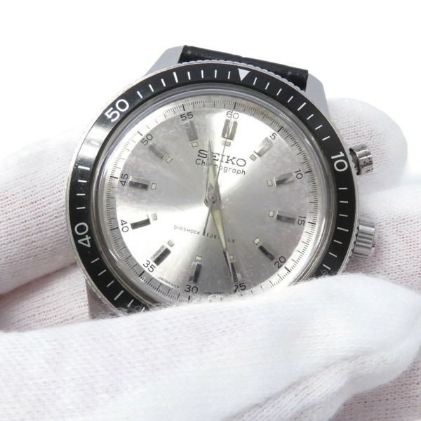セイコー ワンプッシュクロノグラフ 5719-8990 SEIKO 腕時計 ウォッチ アンティーク シルバー文字盤