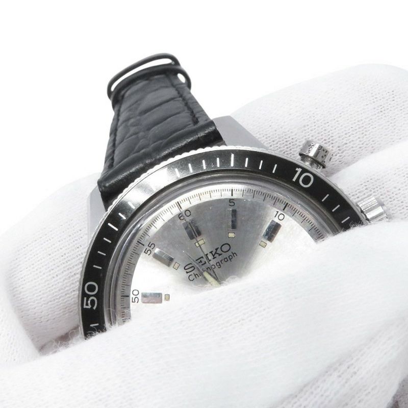 セイコー ワンプッシュクロノグラフ 5719-8990 SEIKO 腕時計 ウォッチ アンティーク シルバー文字盤