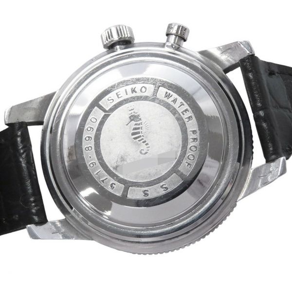 セイコー ワンプッシュクロノグラフ 5719-8990 SEIKO 腕時計 ウォッチ アンティーク シルバー文字盤