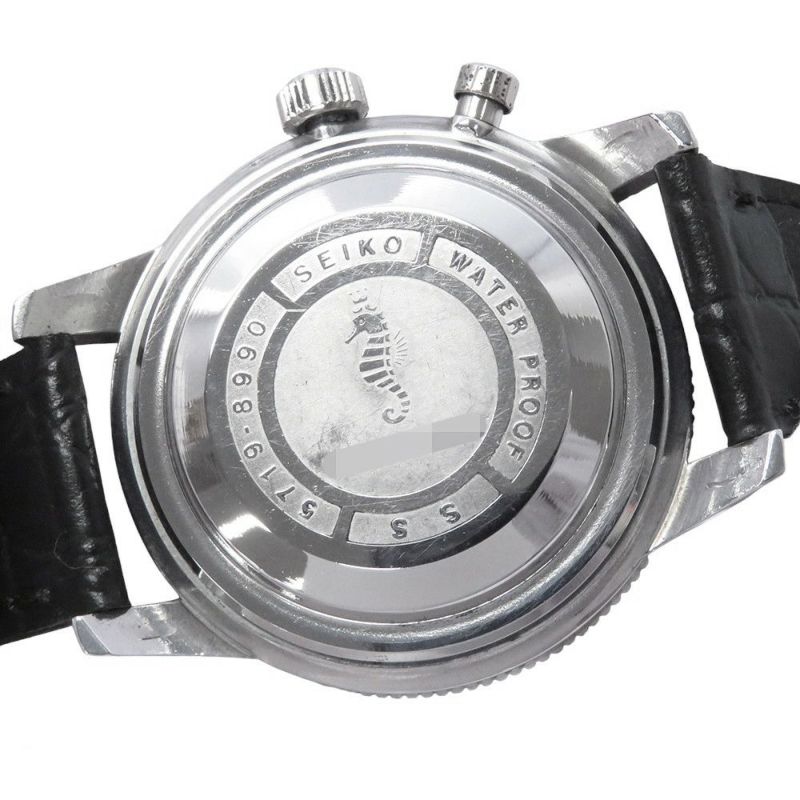 セイコー ワンプッシュクロノグラフ 5719-8990 SEIKO 腕時計 ウォッチ アンティーク シルバー文字盤