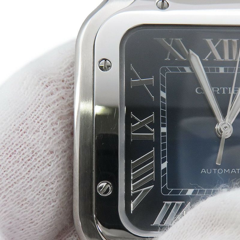 カルティエ サントス ドゥ カルティエ LM WSSA0030 Cartier 腕時計 ブルー文字盤