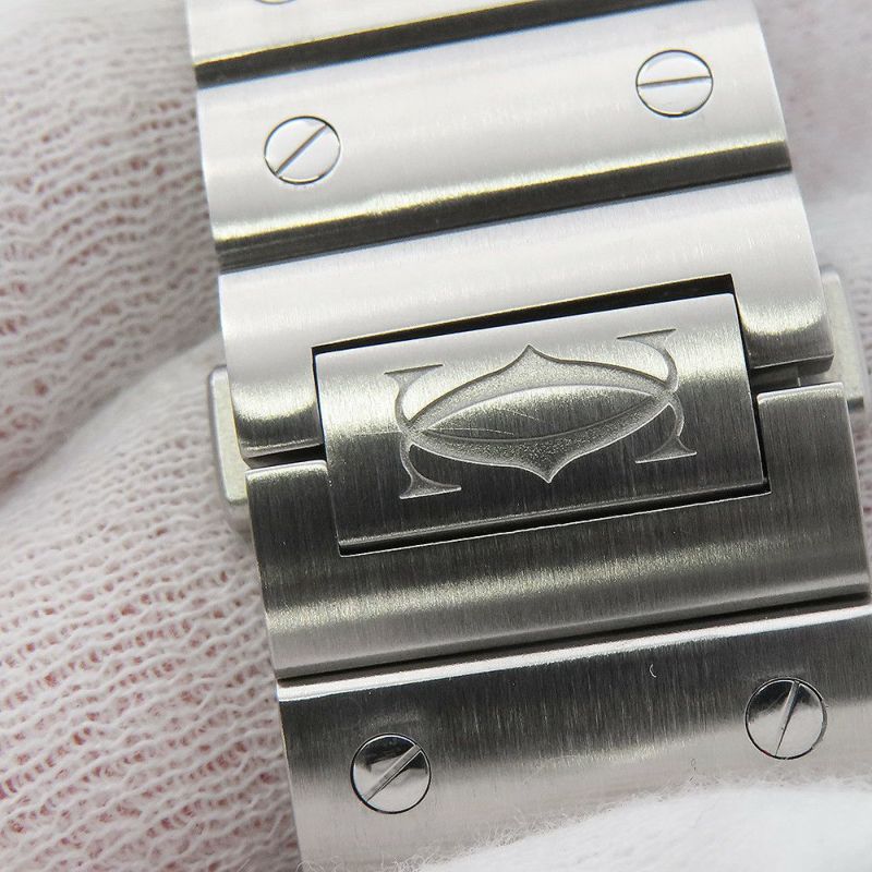 カルティエ サントス ドゥ カルティエ LM WSSA0030 Cartier 腕時計 ブルー文字盤