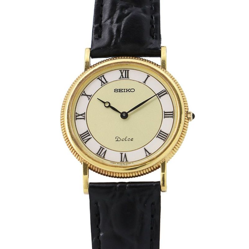 セイコー ドルチェ 8N40-6040 SEIKO 腕時計 シャンパン文字盤 クォーツ