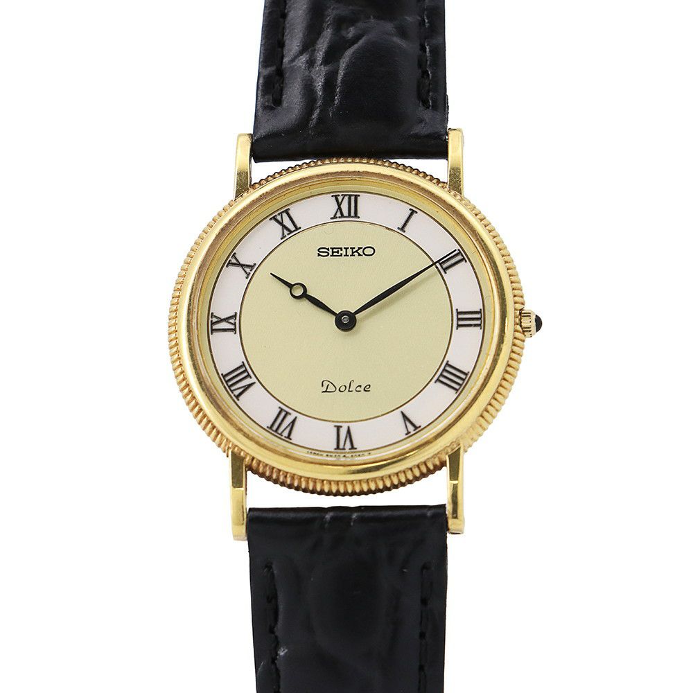 セイコー ドルチェ 8N40-6040 SEIKO 腕時計 シャンパン文字盤 クォーツ