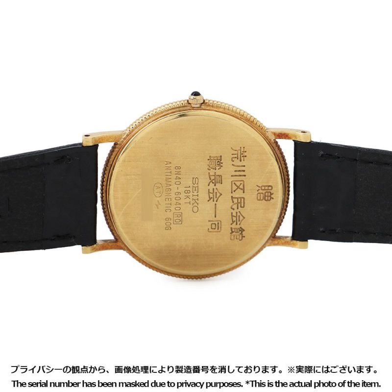 セイコー ドルチェ 8N40-6040 SEIKO 腕時計 シャンパン文字盤 クォーツ