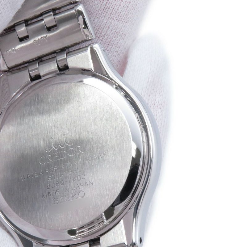 セイコー クレドール シグノ 8J86-7A00 SEIKO 腕時計 シルバー文字盤