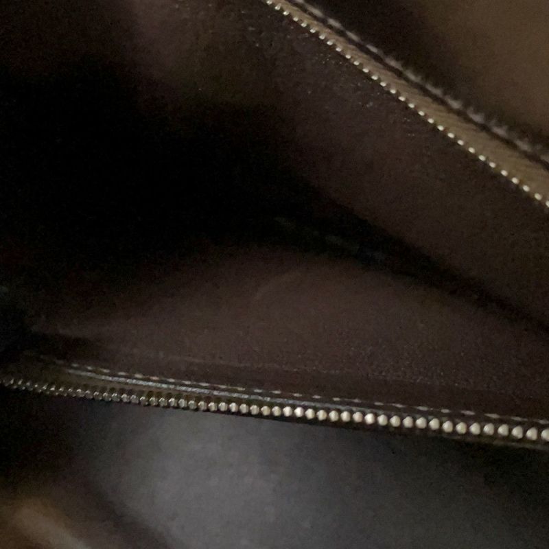 エルメス ハンドバッグ ケリー32 外縫い ショコラ/シルバー金具 ボックスカーフ □K刻印 2wayショルダー