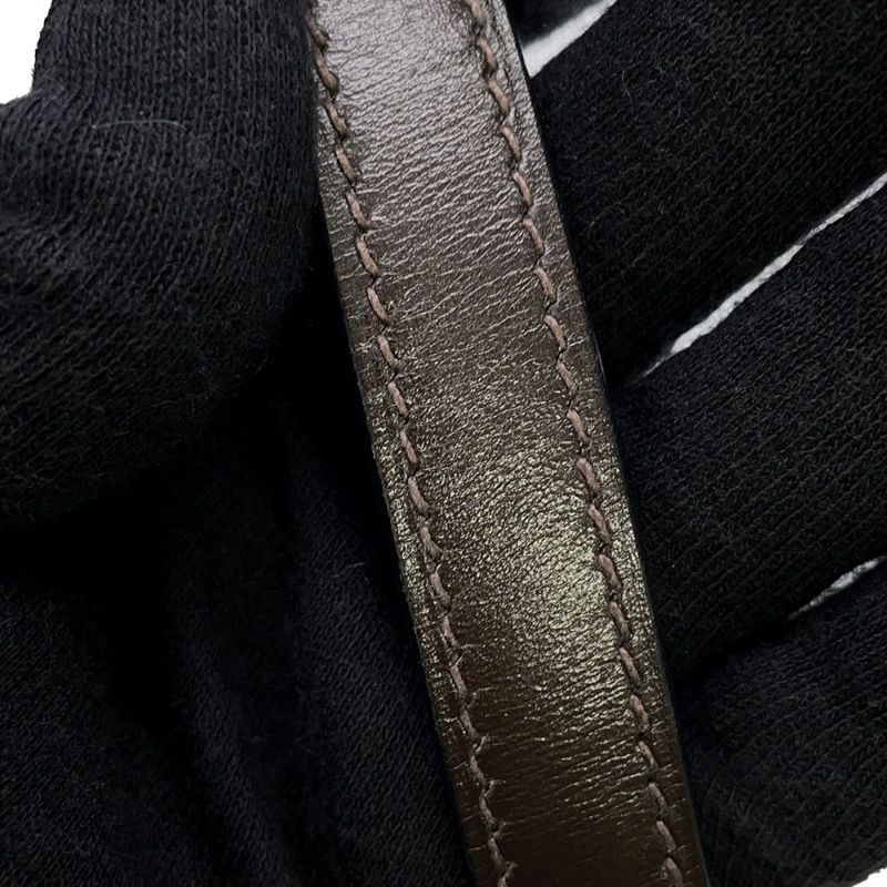 エルメス ハンドバッグ ケリー32 外縫い ショコラ/シルバー金具 ボックスカーフ □K刻印 2wayショルダー