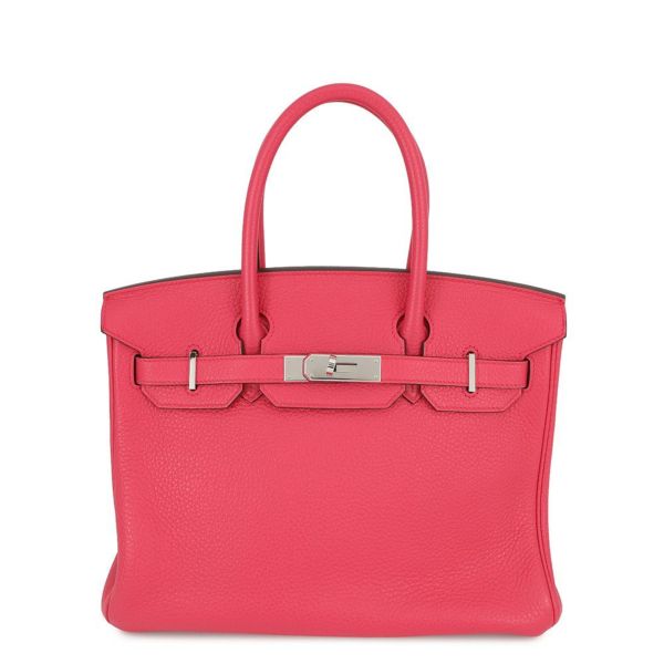 エルメス バーキン30 ローズエクストリーム/シルバー金具 トゴ D刻印 HERMES Birkin ハンドバッグ