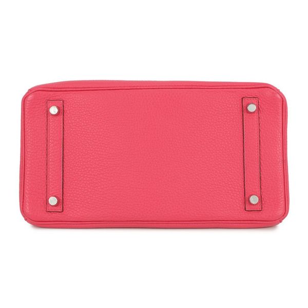 エルメス バーキン30 ローズエクストリーム/シルバー金具 トゴ D刻印 HERMES Birkin ハンドバッグ