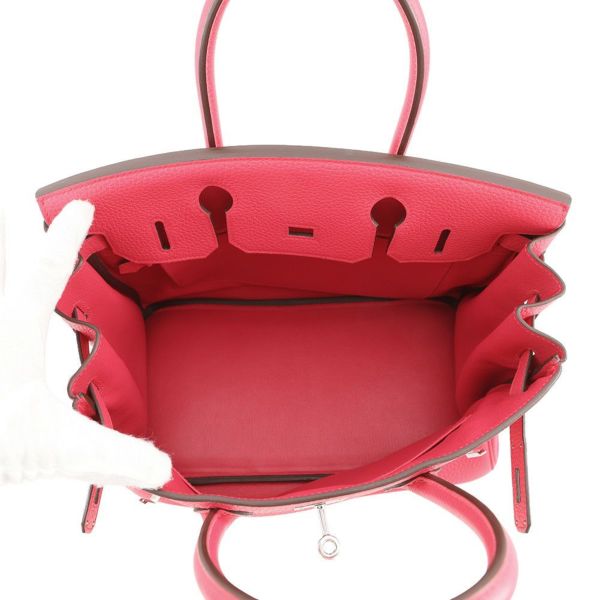 エルメス バーキン30 ローズエクストリーム/シルバー金具 トゴ D刻印 HERMES Birkin ハンドバッグ