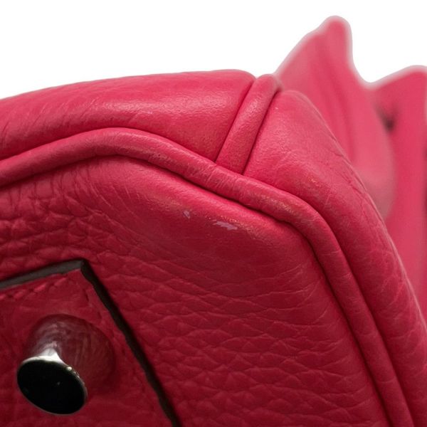 エルメス バーキン30 ローズエクストリーム/シルバー金具 トゴ D刻印 HERMES Birkin ハンドバッグ