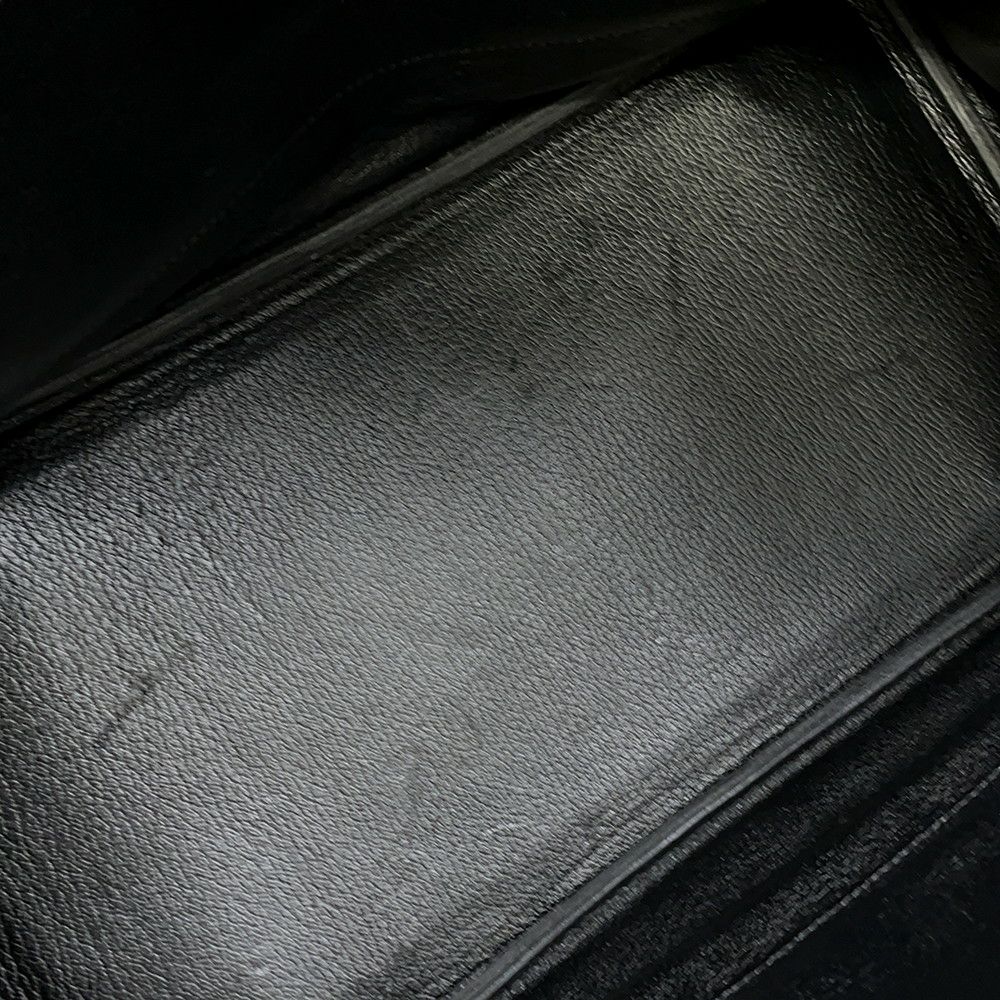エルメス バーキン35 ブラック/シルバー金具 トゴ □H刻印 HERMES Birkin ハンドバッグ 黒