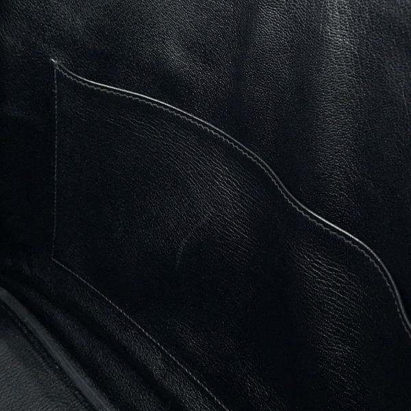 エルメス バーキン35 ブラック/シルバー金具 トゴ □H刻印 HERMES Birkin ハンドバッグ 黒