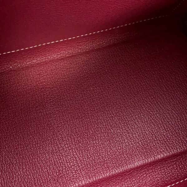 エルメス キャンディ ケリー28 内縫い ローズティリアン/ルビー/シルバー金具 エプソン □P刻印 2wayショルダー