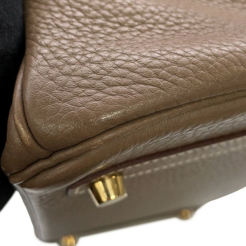 エルメス バーキン30 エトゥープ/ゴールド金具 トゴ T刻印 HERMES Birkin ハンドバッグ