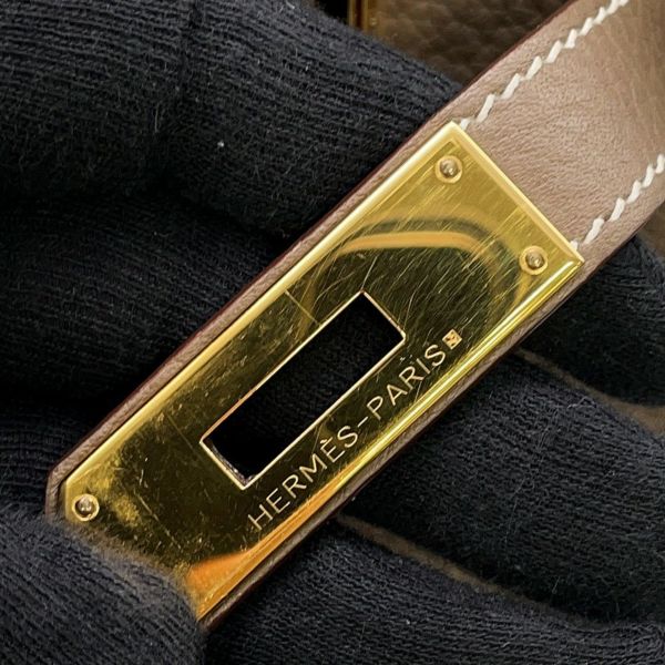 エルメス バーキン30 エトゥープ/ゴールド金具 トゴ T刻印 HERMES Birkin ハンドバッグ