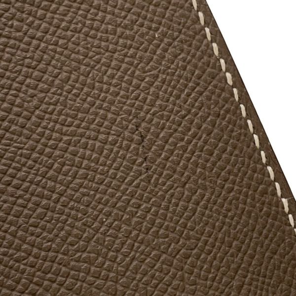 エルメス ハンドバッグ ケリー35 外縫い ヴェルソ エトゥープ/ルビー/シルバー金具 エプソン □R刻印 2wayショルダー SPO