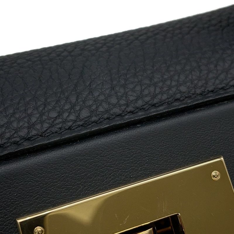 エルメス 24/24 29 サック ヴァンキャトル ブラック/ゴールド金具 トゴ/スイフト B刻印 HERMES 2wayショルダー 黒