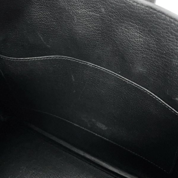 エルメス バーキン30 ブラック/シルバー金具 エプソン T刻印 HERMES Birkin ハンドバッグ 黒