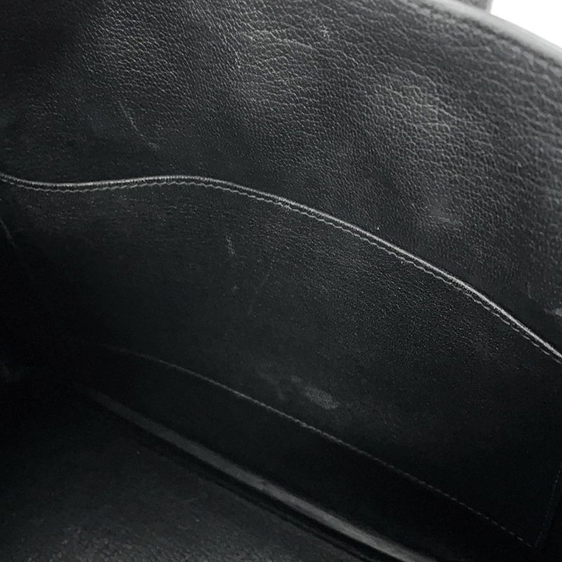 エルメス バーキン30 ブラック/シルバー金具 エプソン T刻印 HERMES Birkin ハンドバッグ 黒