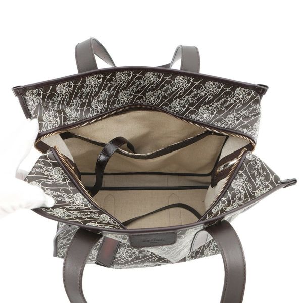 ベルルッティ トートバッグ カバ・ドゥ・ヴォヤージュ トワル・マルブフ 折り畳み式 Berluti アウトレット品