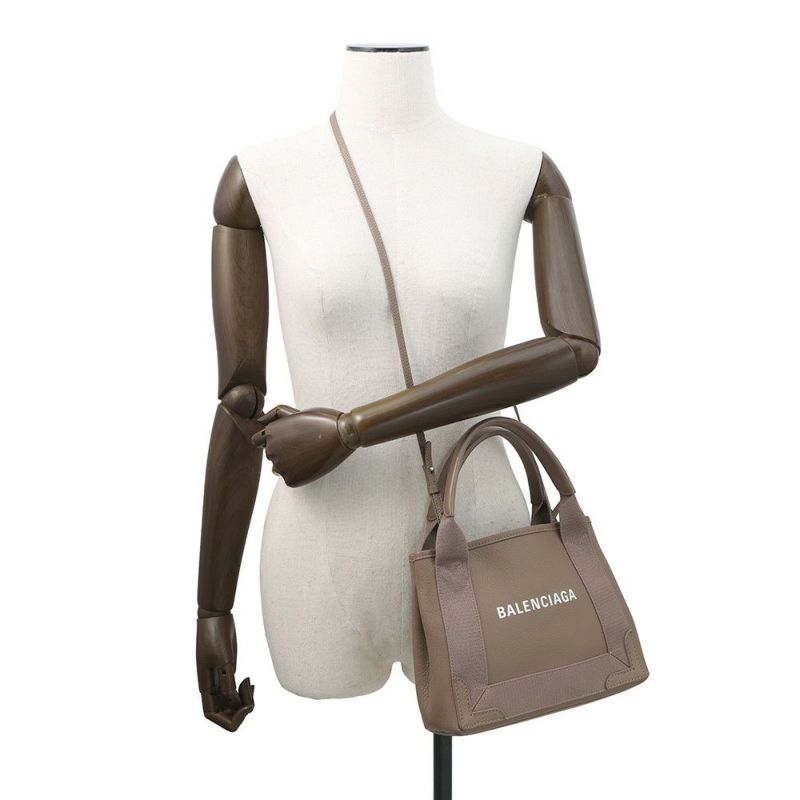 バレンシアガ ハンドバッグ ネイビーカバス XS 390346 ポーチ付 BALENCIAGA 2wayショルダーバッグ