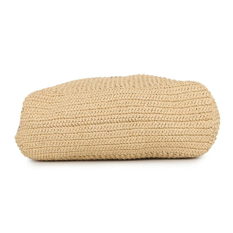 プラダ トートバッグ クロシェ ロゴ ラフィア 1BG392 PRADA かごバッグ