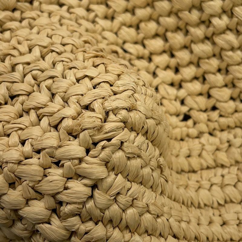 プラダ トートバッグ クロシェ ロゴ ラフィア 1BG392 PRADA かごバッグ