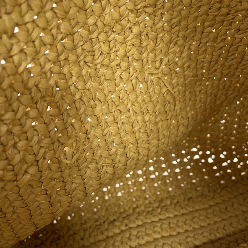 プラダ トートバッグ クロシェ ロゴ ラフィア 1BG392 PRADA かごバッグ