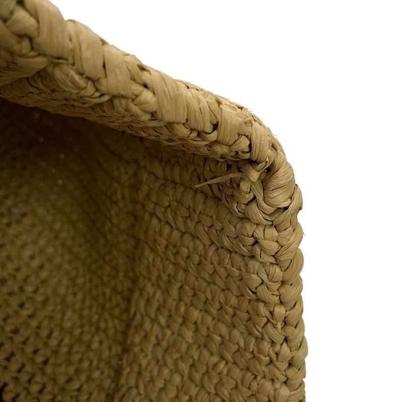 プラダ トートバッグ クロシェ ロゴ ラフィア 1BG392 PRADA かごバッグ