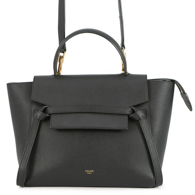 セリーヌ ハンドバッグ ベルトバッグ レザー 189153ZVA CELINE バッグ 2wayショルダー 黒