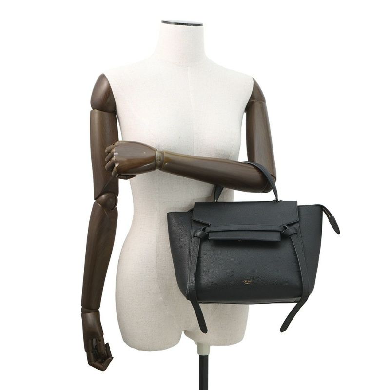 セリーヌ ハンドバッグ ベルトバッグ レザー 189153ZVA CELINE バッグ 2wayショルダー 黒