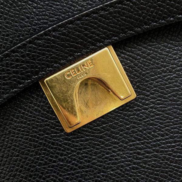 セリーヌ ハンドバッグ ベルトバッグ レザー 189153ZVA CELINE バッグ 2wayショルダー 黒